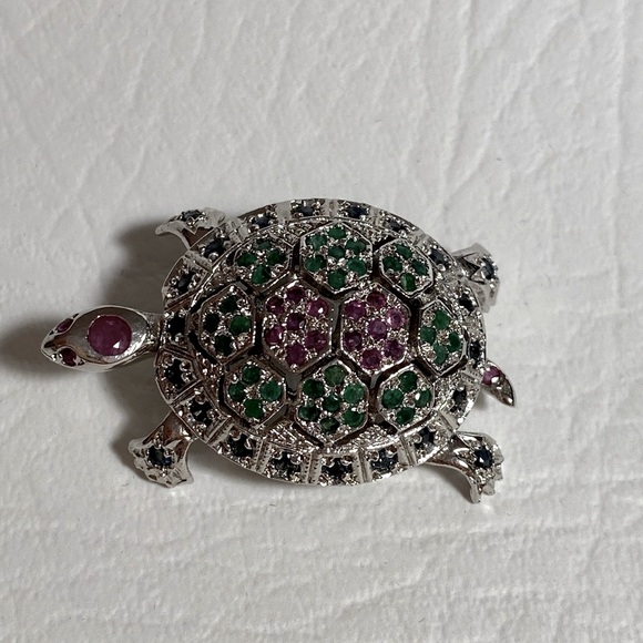 Stunning  Chapel-Zenray Vintage Turtle Brooch - Picture 2 of 8